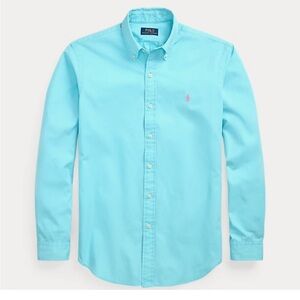 {polo ralph lauren} blue featherweight dress shirt